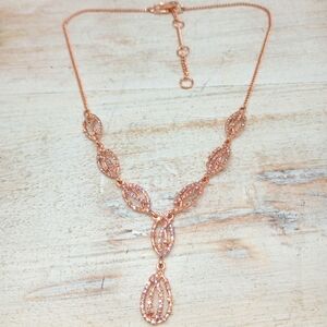 Givenchy Rose Gold-tone Stone Necklace